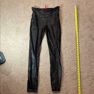 SPANX Shiny Black Leggings